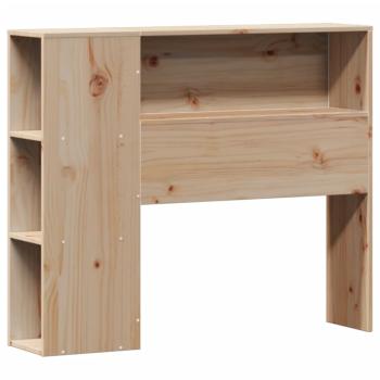 Massivholzbett mit Regal ohne Matratze 90x190 cm Kiefernholz