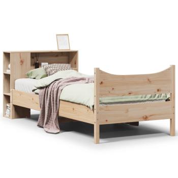 Massivholzbett ohne Matratze 75x190 cm Kiefernholz