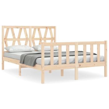 Massivholzbett ohne Matratze 140x190 cm Kiefernholz
