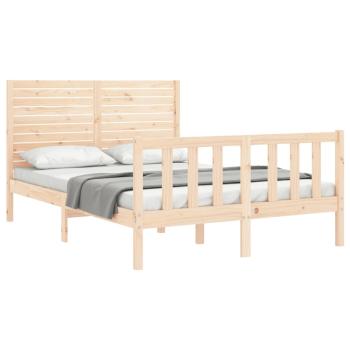 Massivholzbett ohne Matratze 140x190 cm Kiefernholz