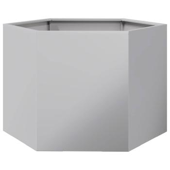 Pflanzkübel Sechseckig 69x60x45 Verzinkter Stahl