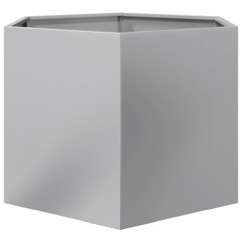 Pflanzkübel Sechseckig 69x60x45 Verzinkter Stahl