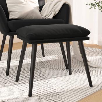 ARDEBO.de - Fußhocker Schwarz 45x29,5x35 cm Samt