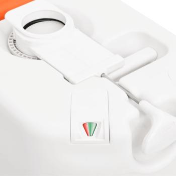 Camping-Einbautoilette Weiß 24+17 L HDPE & PP