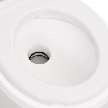 Camping-Einbautoilette Weiß 24+17 L HDPE & PP