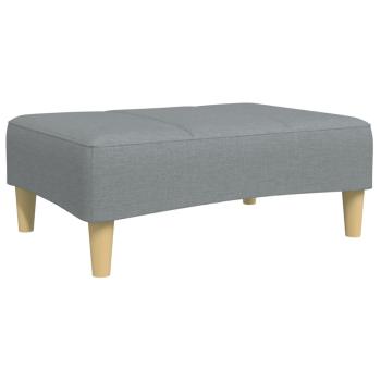ARDEBO.de - Fußhocker Hellgrau 77x55x31 cm Stoff