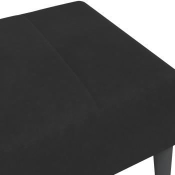 Fußhocker Schwarz 77x55x31 cm Samt