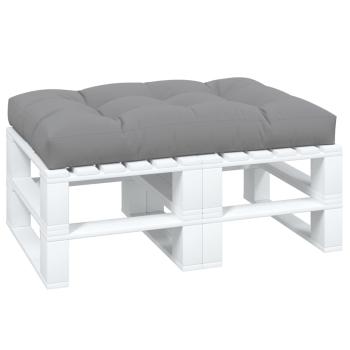 Palettenkissen Grau 120x80x12 cm Stoff