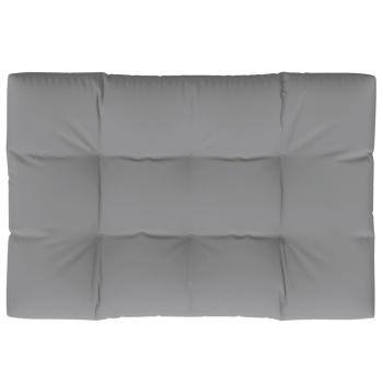 Palettenkissen Grau 120x80x12 cm Stoff