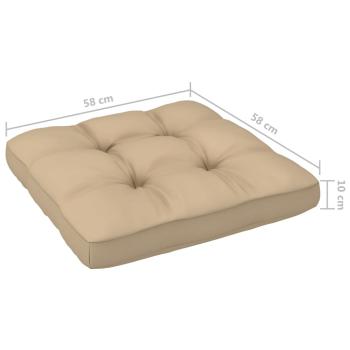 4-tlg. Paletten-Lounge-Set mit Kissen Imprägniertes Kiefernholz