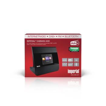 DABMAN i400 Kompaktes Hybridradio DAB+ / FM / Internet / Bluetooth Schwarz