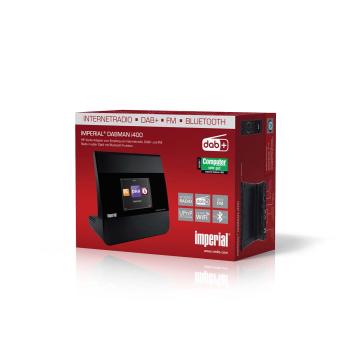 DABMAN i400 Kompaktes Hybridradio DAB+ / FM / Internet / Bluetooth Schwarz