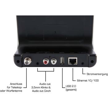 DABMAN i400 Kompaktes Hybridradio DAB+ / FM / Internet / Bluetooth Schwarz
