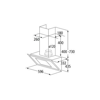 PKM 9031X B Kopffreihaube, 60 cm breit, Abluft/Umluft, edelstahl