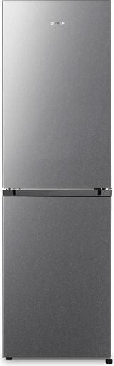 ARDEBO.de Gorenje NRK418DCS4 Stand Kühl-Gefrierkombination, 55 cm breit, 256 L, EggTray, LED Beleuchtung, EcoMode, grau