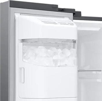 Samsung RS6GA854CSL/EG Side-by-Side Kombination, 91,2 cm breit, 635L, NoFrost+, Wassertank, Wasserspender, Eiswürfel, Crushed Ice, Twin Cooling, Edelstahloptik