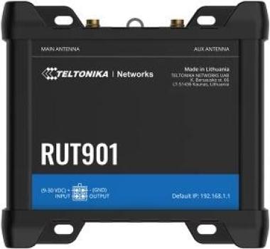 ARDEBO.de Teltonika RUT901 Mobilfunk-Router, 4G LTE, WLAN, DUAL-SIM mit Hotspot-Funktionalität, schwarz (RUT901000000)