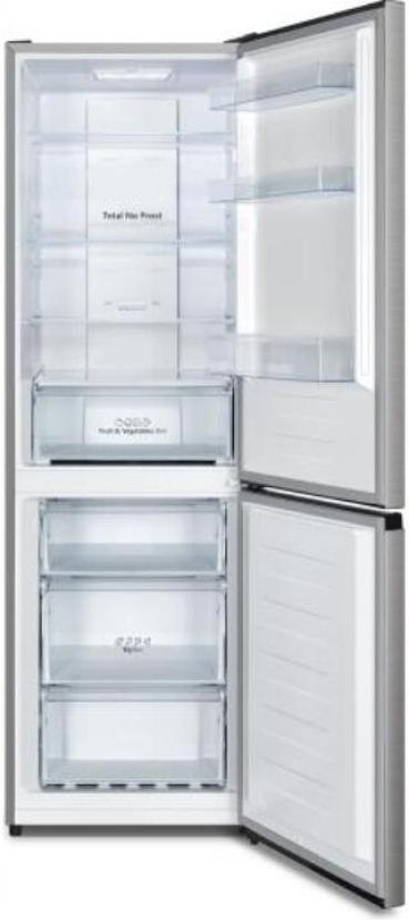 Hisense RB390N4BCC Stand Kühl-Gefrierkombination, 60 cm breit, 304 L, Multi Air Flow, Eco-Modus, Edelstahloptik