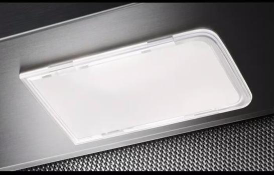 AEG DPS362AS EEK: C Extractor 3000 Flachschirmhaube, 60 cm breit, 330 m³/h, LED-Beleuchtung, Drucktasten, Abluft- und Umluftbetrieb, grau