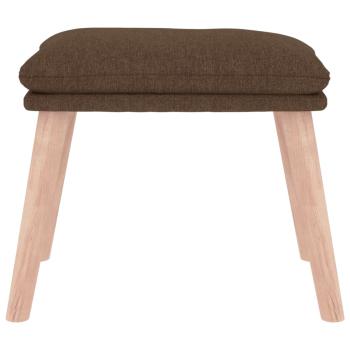 Fußhocker Braun 45x29,5x35 cm Stoff