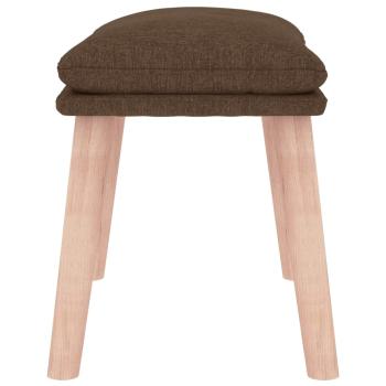 Fußhocker Braun 45x29,5x35 cm Stoff