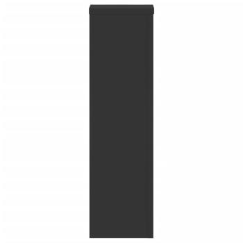 Pflanzenständer 2 Stk. Schwarz 17x17x60 cm Holzwerkstoff