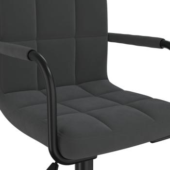 Bürostuhl Drehbar Schwarz Samt