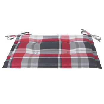 Gartenstuhl-Kissen 6Stk. Rot Karomuster 40x40x3cm Oxford-Gewebe