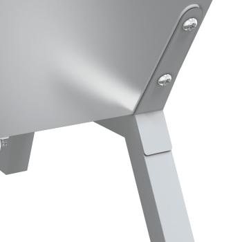 Grill Silbern 158x42x31 cm Edelstahl