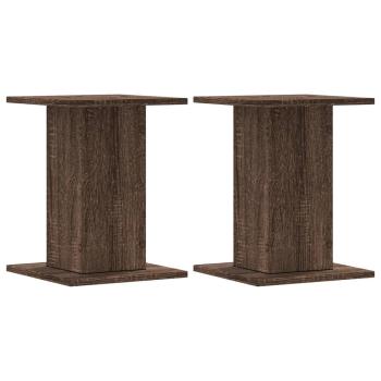 Lautsprecherständer 2 Stk. Braun Eichen-Optik 30x30x40 cm