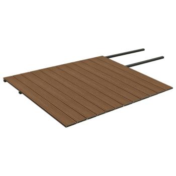 WPC Terrassendielen mit Zubehör Braun und Grau 30 m² 4 m