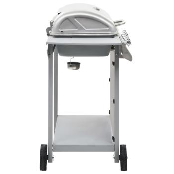 Gasgrill mit 6 Flammen Edelstahl Silbern