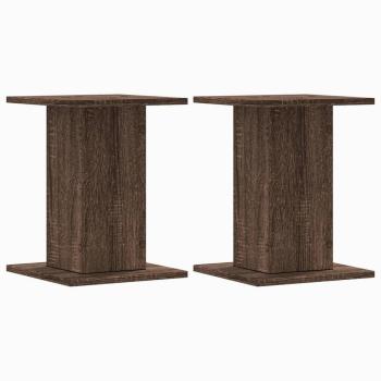 Pflanzenständer 2 Stk. Eichen-Optik 30x30x40 cm Holzwerkstoff