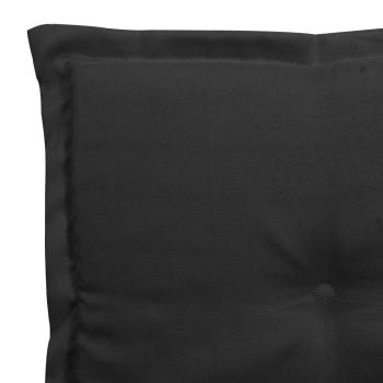 Gartenstuhl-Kissen 6 Stk. Schwarz 50x50x3 cm Oxford-Gewebe