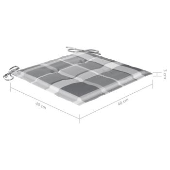 Klappbare Gartenstühle 6 Stk. mit Kissen Massivholz Akazie