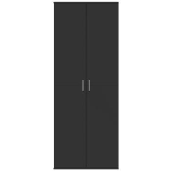 Highboard Schwarz 70x35x180 cm Holzwerkstoff