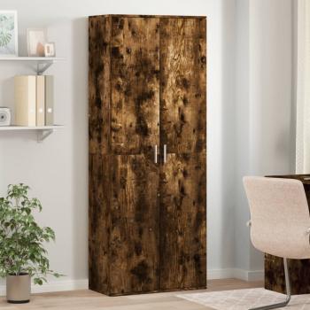 ARDEBO.de - Highboard Räuchereiche 70x35x180 cm Holzwerkstoff