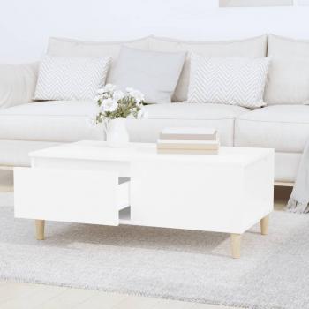 Couchtisch Weiß 90x50x36,5 cm Holzwerkstoff