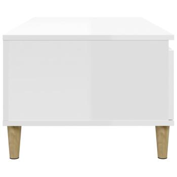 Couchtisch Hochglanz-Weiß 90x50x36,5 cm Holzwerkstoff
