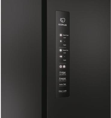 Haier HCR7818DWPT Stand Side-by-Side Kombination, 83,3 cm breit, 463 L, NoFrost, Humidity Zone, Wassertank, Wasserspender, Day Light LED, Slate black