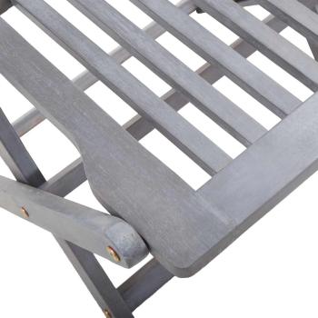 Klappbare Gartenstühle 6 Stk. mit Sitzkissen Massivholz Akazie