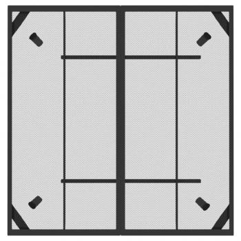 Gartentisch Anthrazit 100x100x72 cm Stahlgitter