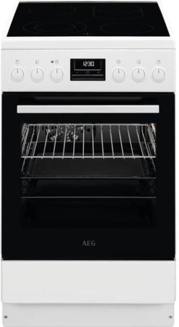 ARDEBO.de AEG CCB54493BW EEK: A Standherd mit Glaskeramikkochfeld, 50 cm breit, 57 L, Versenkknebel, weiß