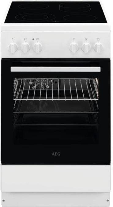 ARDEBO.de AEG CCB54091BW EEK: A Standherd mit Glaskeramikkochfeld, 50 cm breit, 57 L, 8 Beheizungsarten, Geschirrwagen, weiß