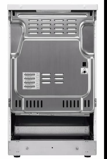 AEG CCB54090BW EEK:A Standherd mit Glaskeramikkochfeld, 50 cm breit, 57 L, 8 Beheizungsarten, Geschirrwagen, weiß