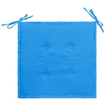 Gartenstuhl-Kissen 4 Stk. Blau 40x40x3 cm Oxford-Gewebe