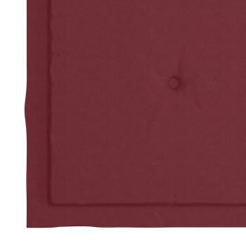 Gartenstuhl-Kissen 6 Stk. Weinrot 50x50x3 cm Oxford-Gewebe