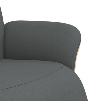Relaxsessel mit Fußteil Dunkelgrau Stoff