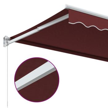 Markise Manuell Weinrot 350x250 cm