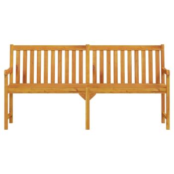 Gartenbank 180 cm Massivholz Akazie